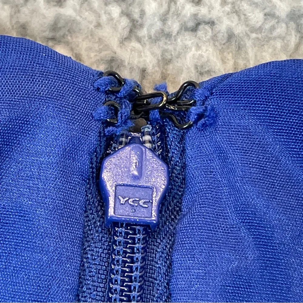 Adrianna Papell Cocktail Dress Women 6 Blue Sleeveless Tiered Ruffle Formal part